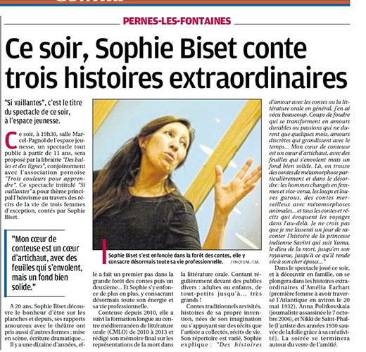 Spectacle sophie biset, si vaillante 11